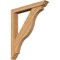 Ekena Millwork Funston Traditional Smooth Bracket w/ Offset Brace, Western Red Cedar, 5 1/2"W x 38"D x 44"H BKT0604X38X44FST01SWR - alternate 1